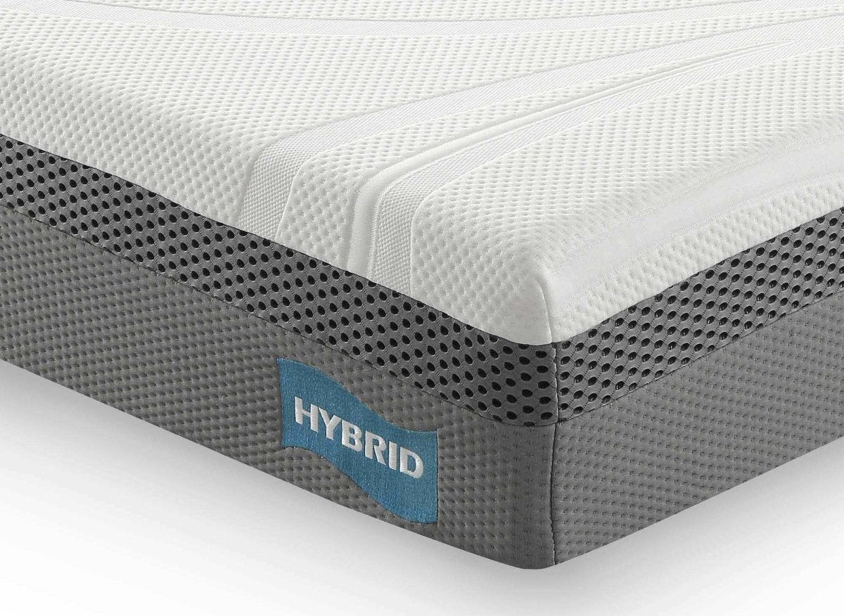 Lit double LEVY 160x200 cm + Matelas HYBRID 160x200 cm - DécoInParis