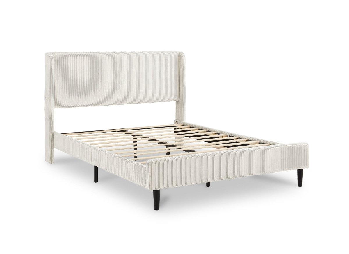 Lit double LEVY 160x200 cm + Matelas HYBRID 160x200 cm - DécoInParis