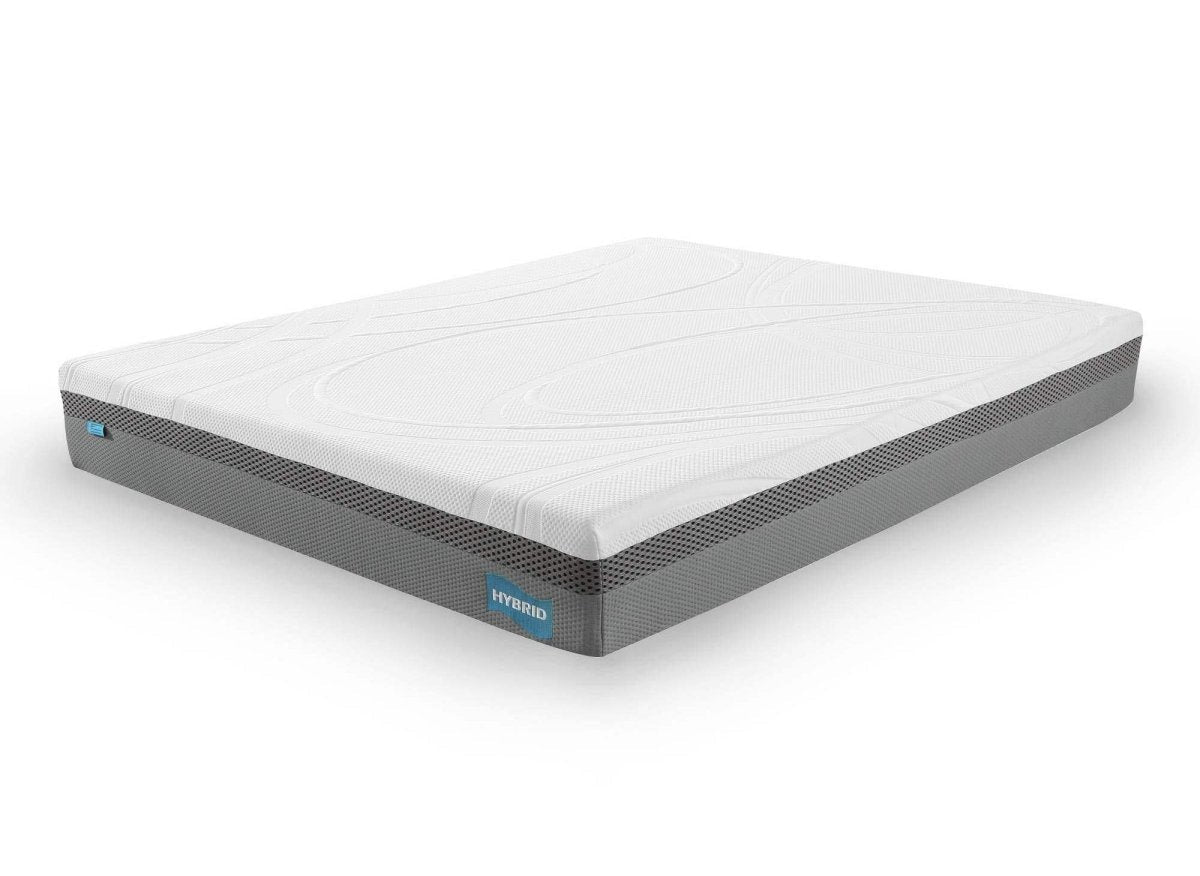 Lit double LEVY 160x200 cm + Matelas HYBRID 160x200 cm - DécoInParis