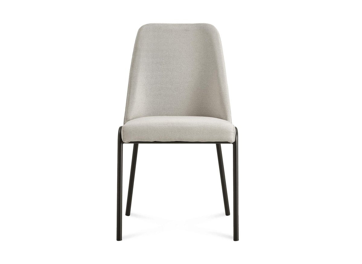 Lot de 2 chaises en tissu beige APRIL - DécoInParis