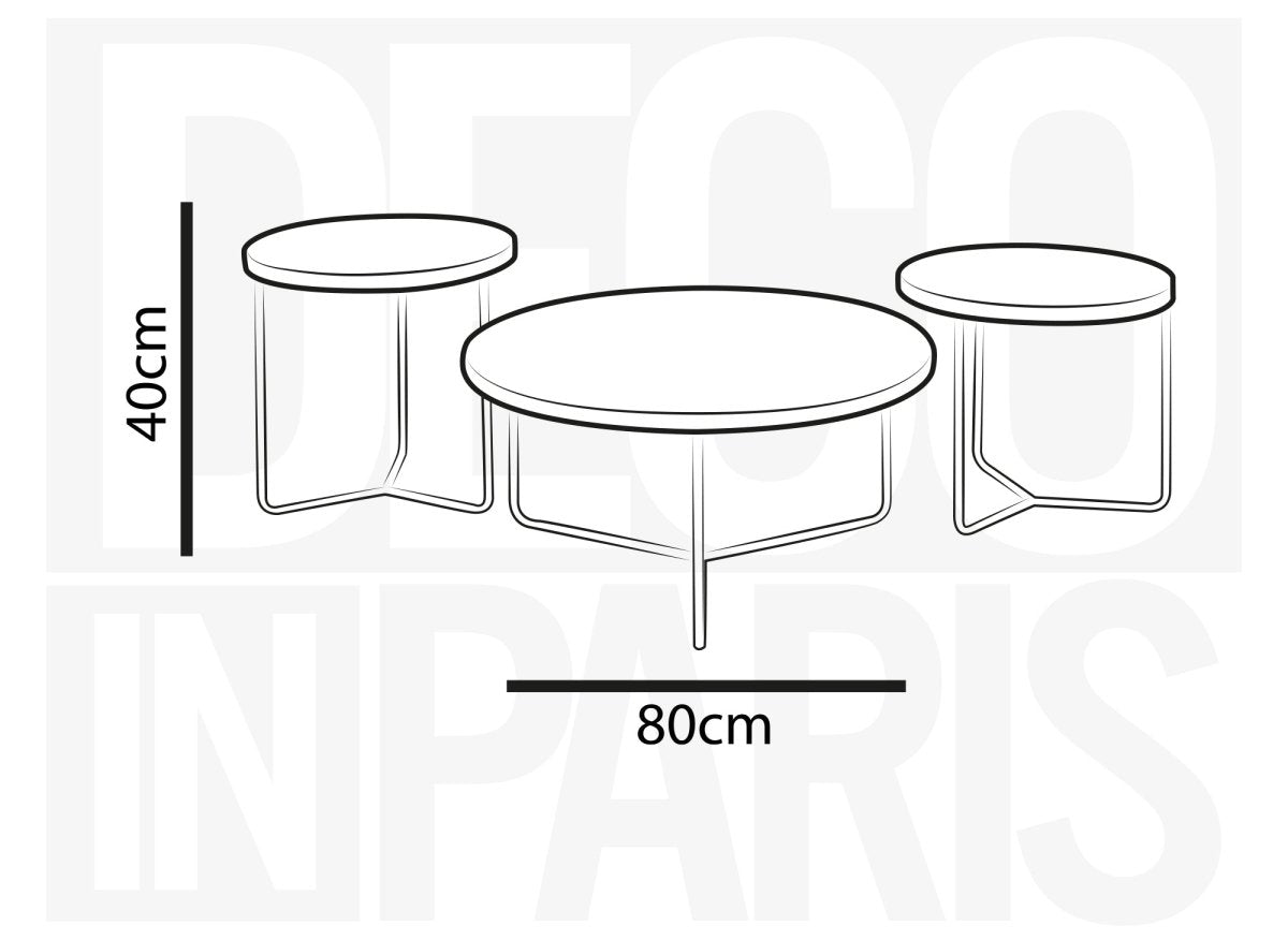 Table basse design ondulé verre trempé 95x55cm noire, usage salon jardin terrasse multifonction - Gamm vert