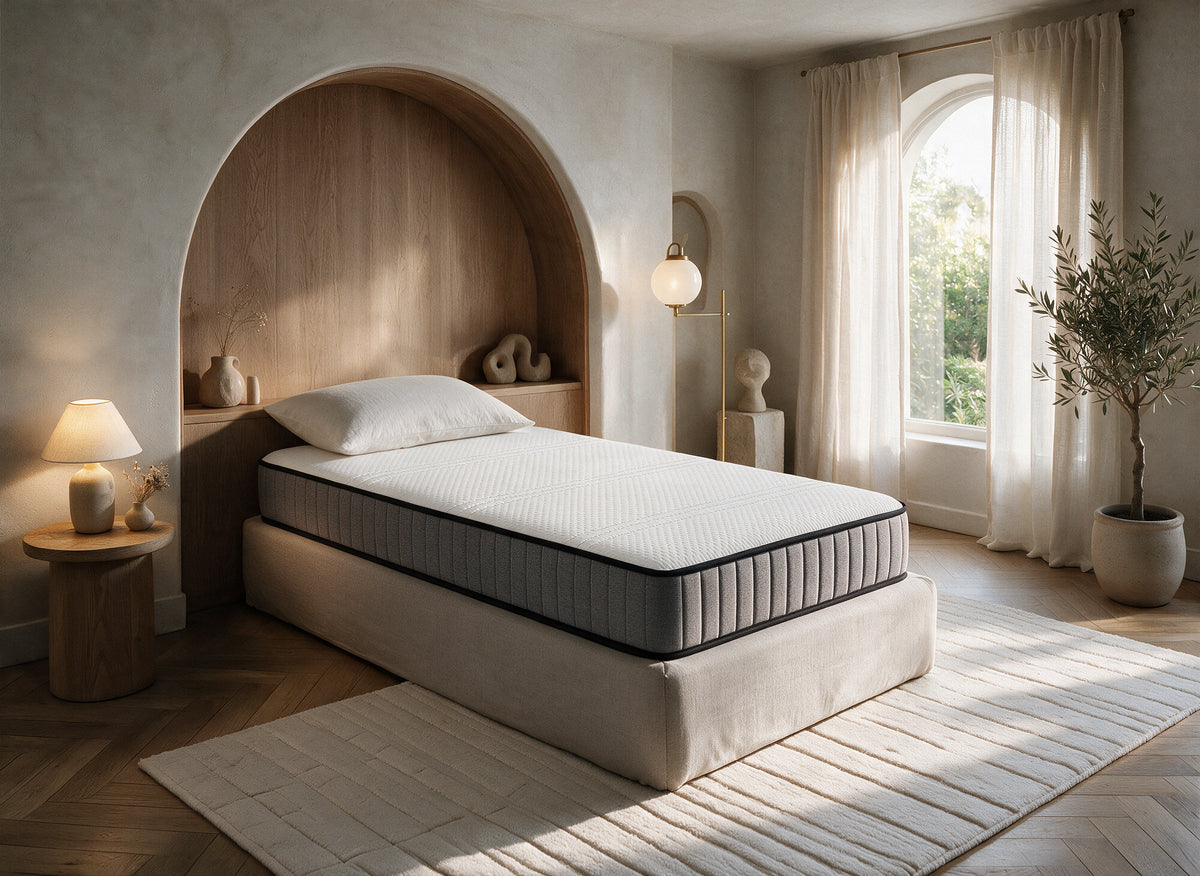 Matelas mousse ferme 90 x 190 cm épaisseur 20 cm AWAN