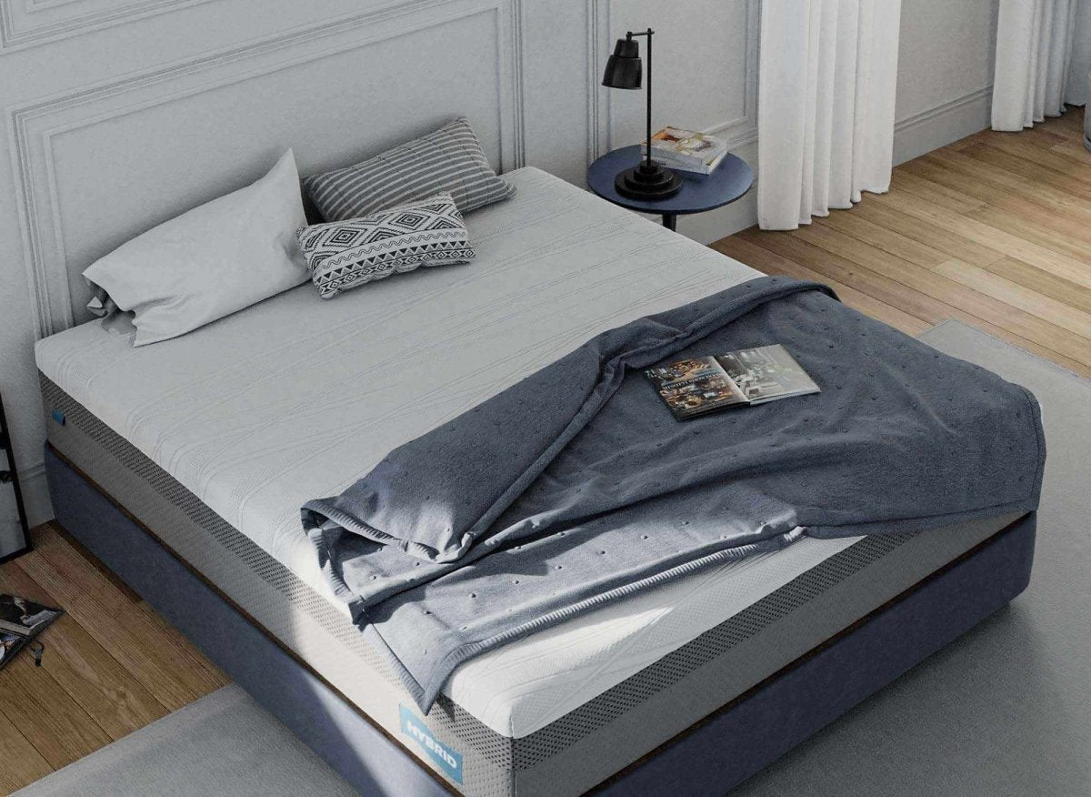 Matelas HYBRID 180 x 200 cm ressorts ensachés et mémoire de forme épaisseur 26 cm - DécoInParis