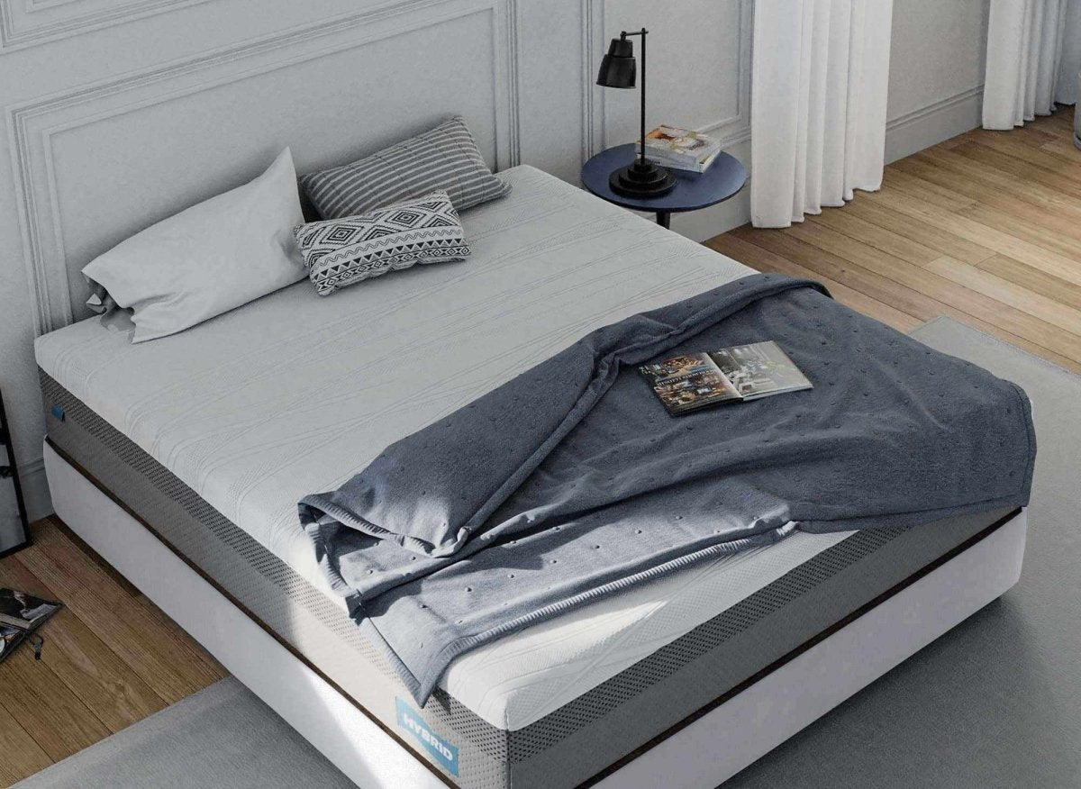 Matelas HYBRID 180 x 200 cm ressorts ensachés et mémoire de forme épaisseur 26 cm - DécoInParis