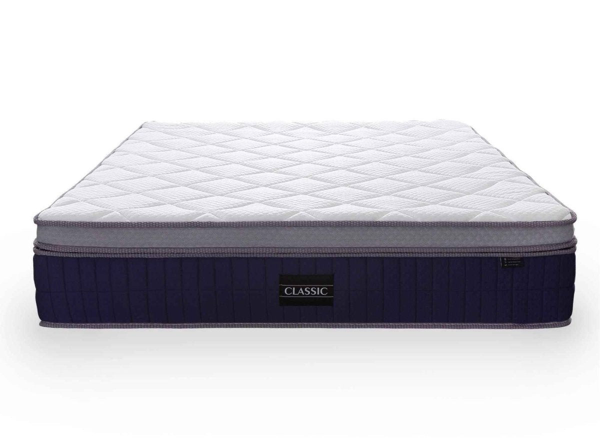 Matelas hybride CLASSIC 140 x 190 cm ressorts ensachés et mémoire de forme épaisseur 31 cm - DécoInParis