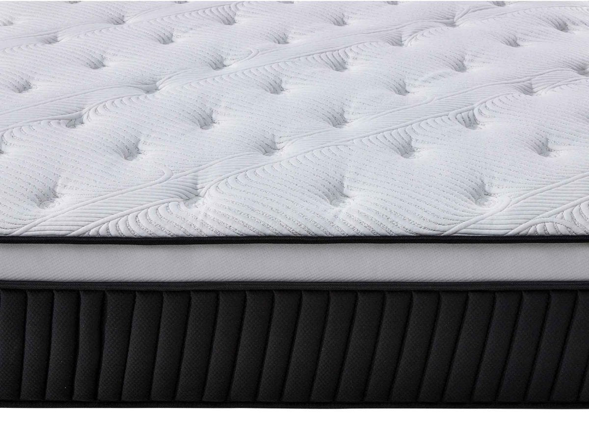 Matelas hybride mémoire de forme 140 x 190 cm épaisseur 37 cm - PILLOW - DécoInParis