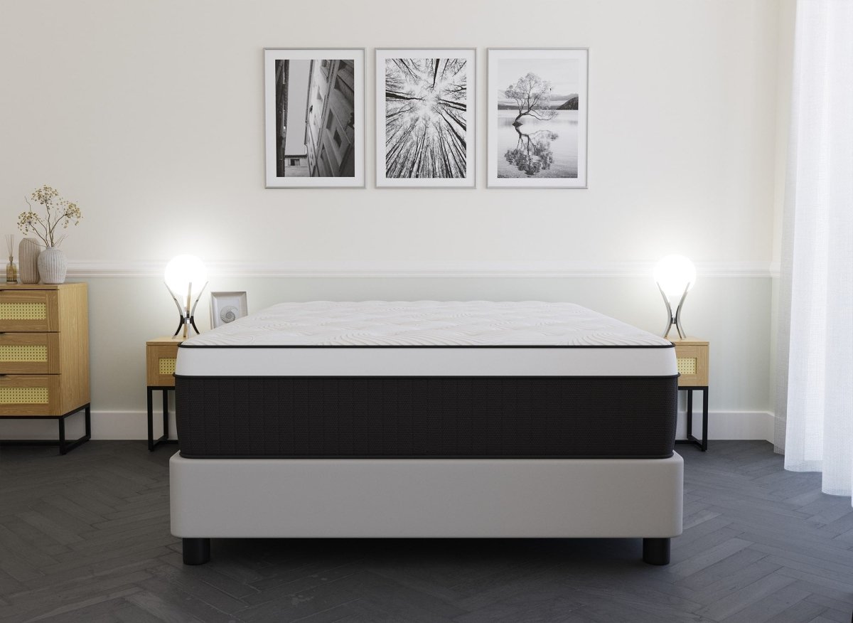 Matelas hybride mémoire de forme 160 x 200 cm épaisseur 37 cm - PILLOW - DécoInParis