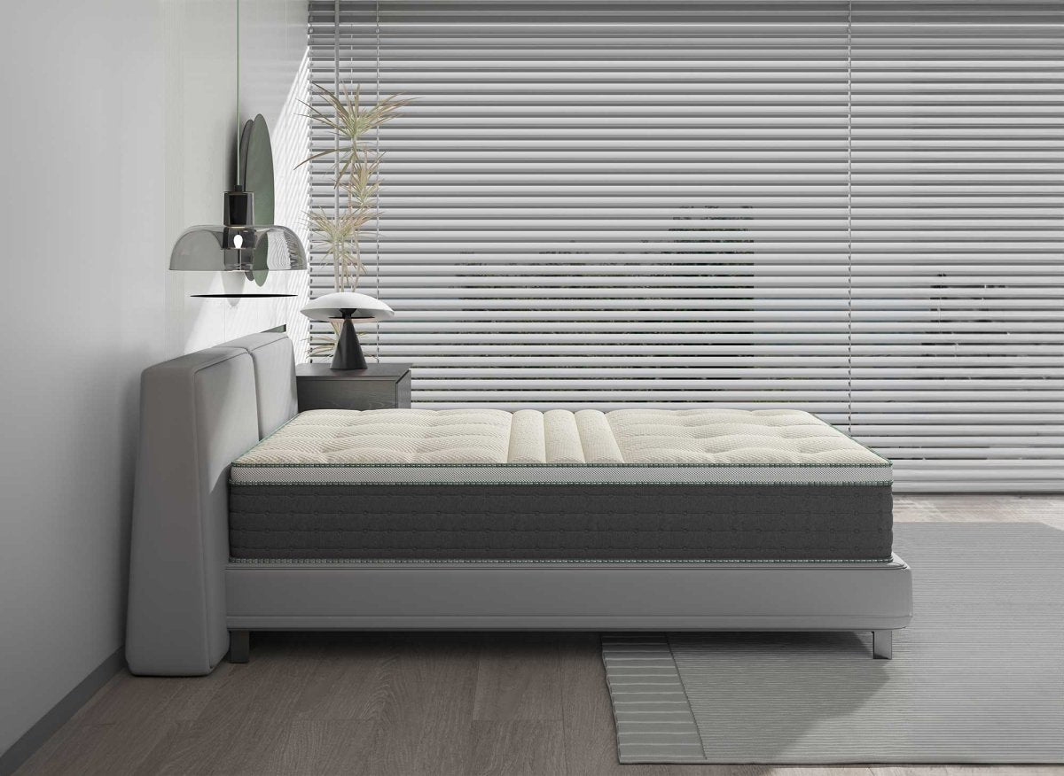Matelas hybride NATURAL 160 x 200 cm ressorts ensachés et soie épaisseur 29 cm - DécoInParis