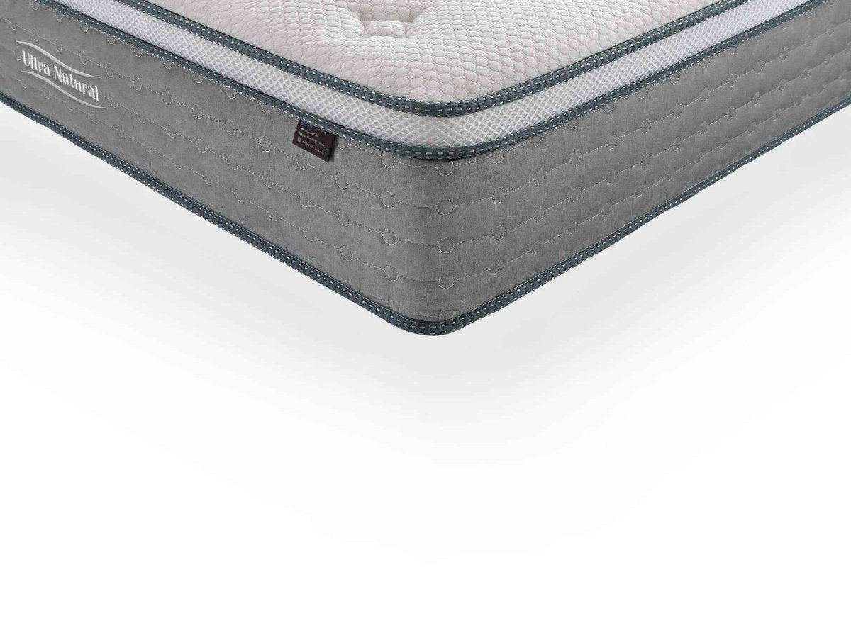 Matelas hybride NATURAL 180 x 200 cm ressorts ensachés et soie épaisseur 29 cm - DécoInParis