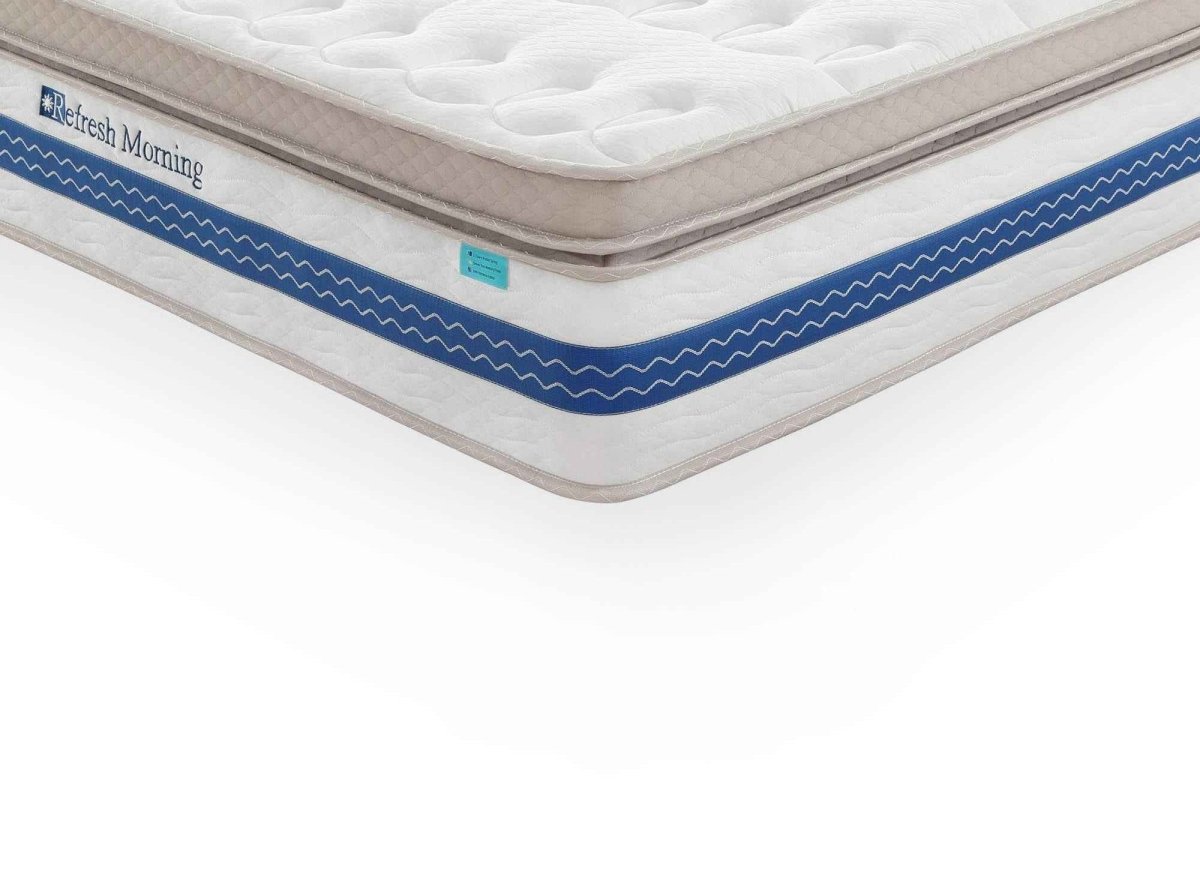 Matelas hybride REFRESH 140 x 190 cm ressorts ensachés et mémoire de forme épaisseur 32 cm - DécoInParis