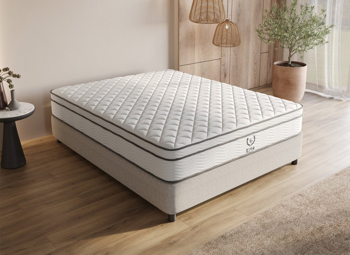 Matelas hybride ressorts ensachés 140 x 190 cm épaisseur 25 cm MARIUS - DécoInParis