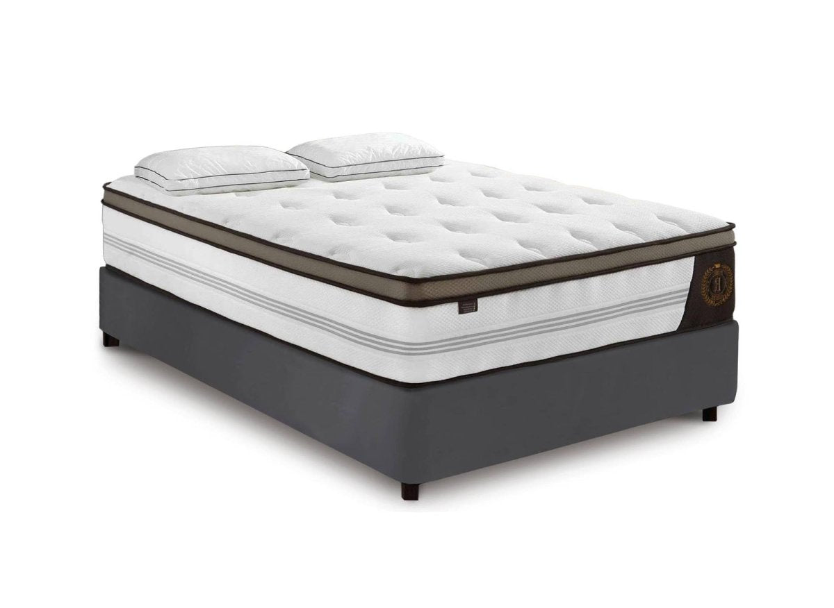 Matelas hybride ROYAL LUX 160 x 200 cm ressorts ensachés et mémoire de forme épaisseur 31 cm - DécoInParis