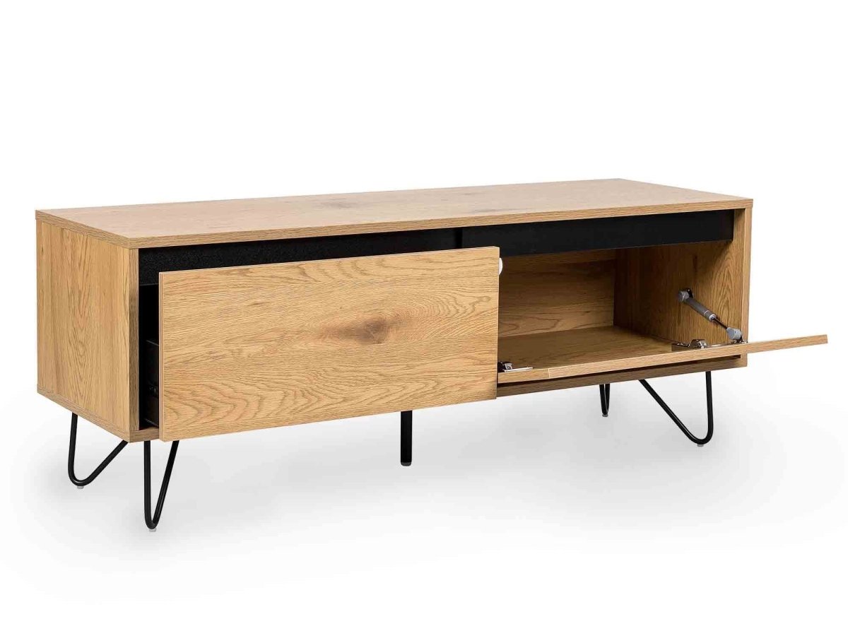 Meuble TV avec 1 tiroir 1 porte DARINA en bois - DécoInParis