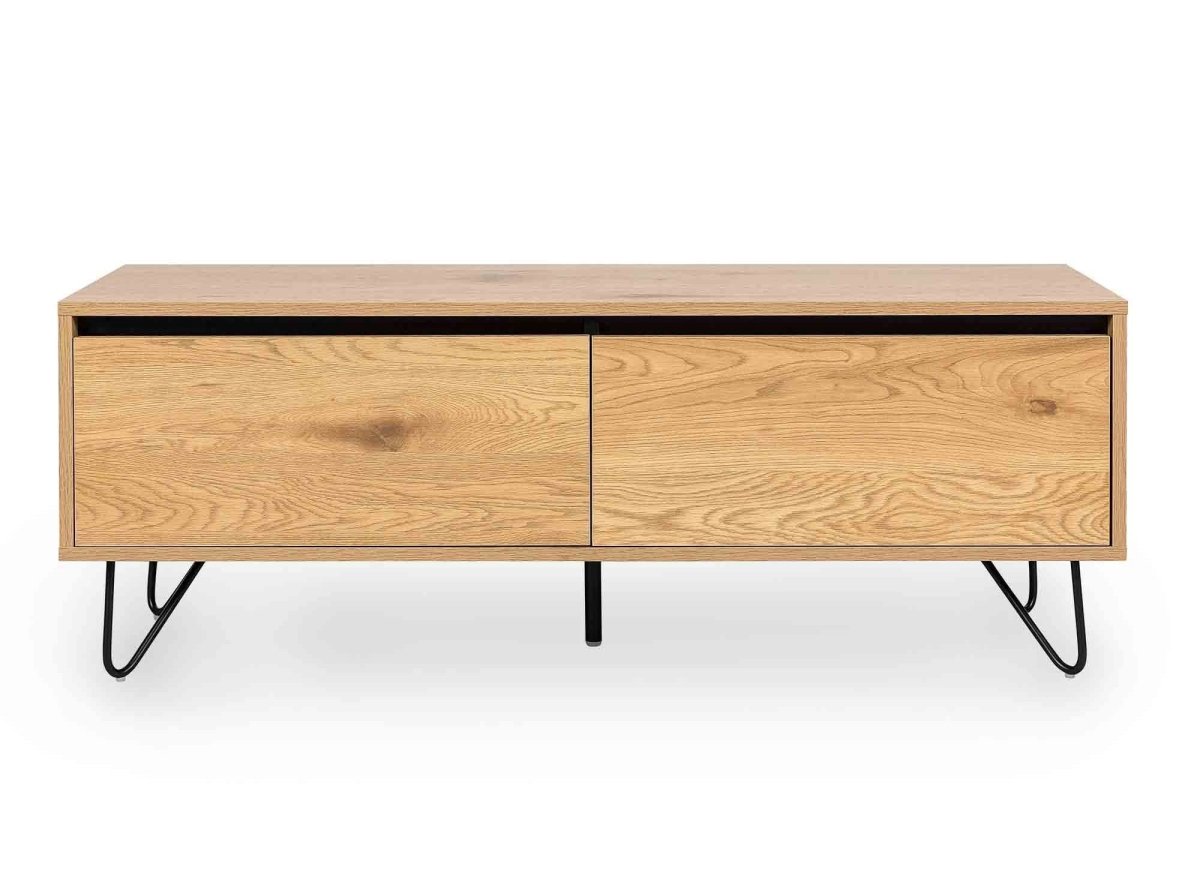 Meuble TV avec 1 tiroir 1 porte DARINA en bois - DécoInParis