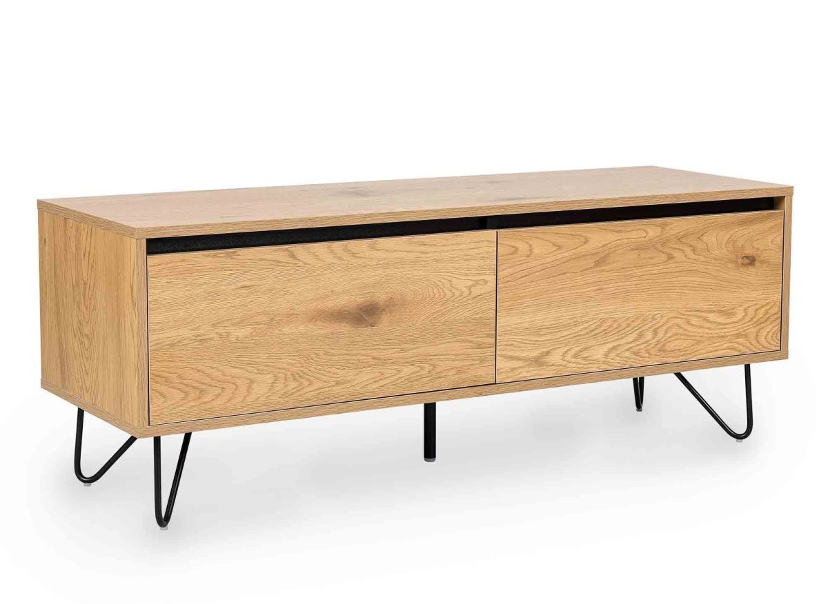 Meuble TV avec 1 tiroir 1 porte DARINA en bois - DécoInParis