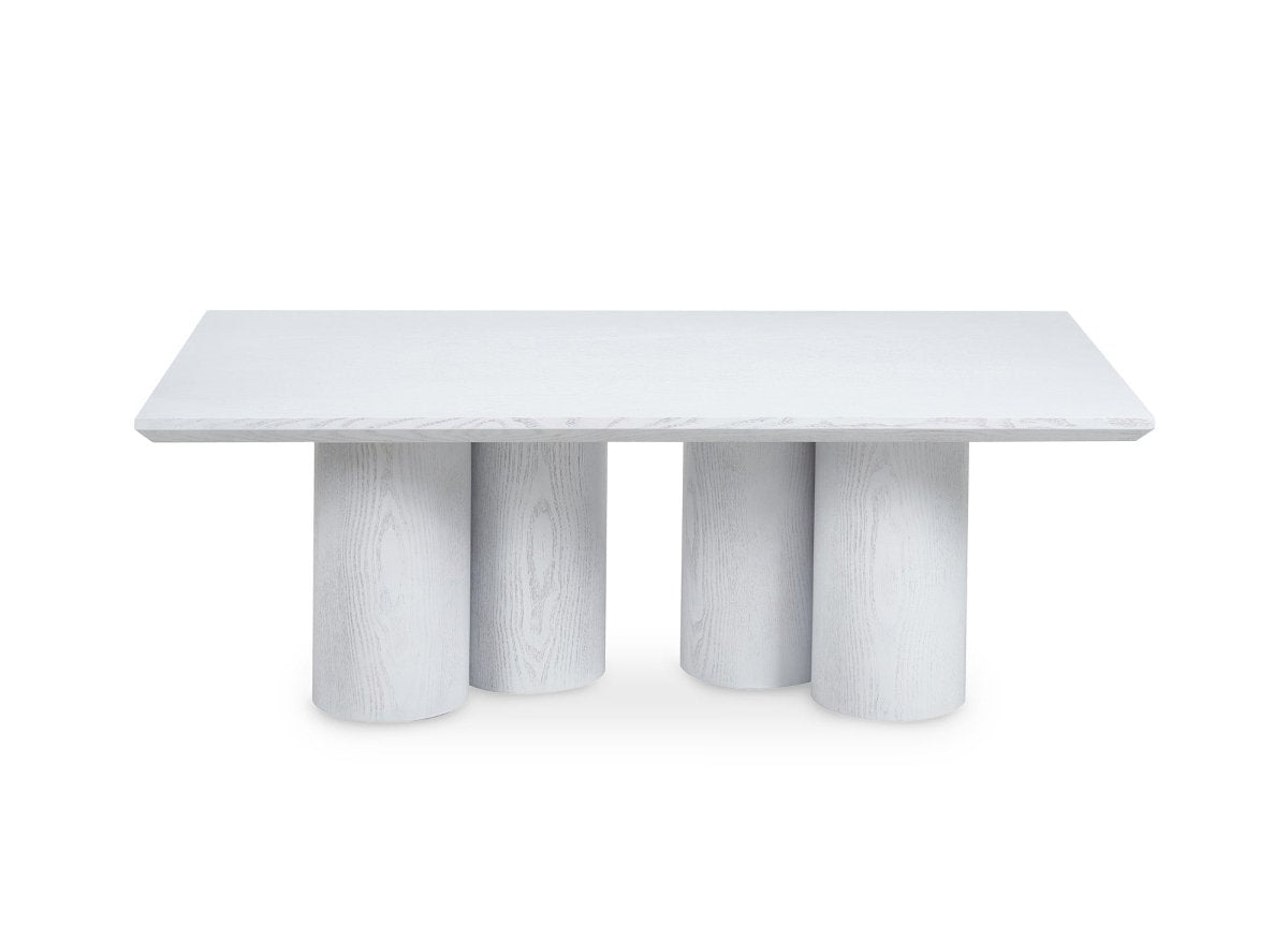 Table basse blanche pieds forme organique ROSALIA - DécoInParis