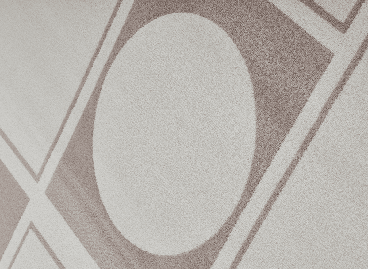 Tapis à formes géométriques beige et marron 200 x 290 cm SIENNA - DécoInParis