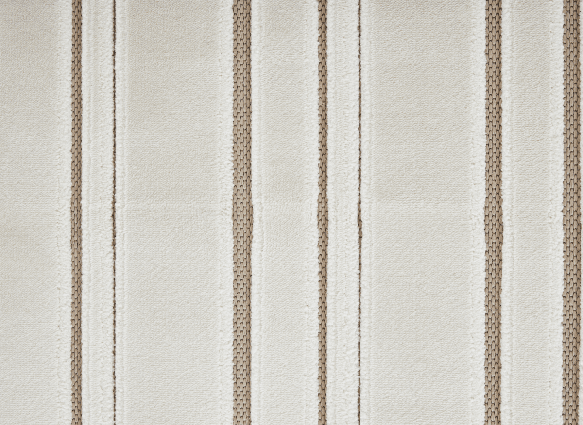 Tapis blanc écru à lignes asymétriques beiges 160 x 230 cm AYLAN - DécoInParis