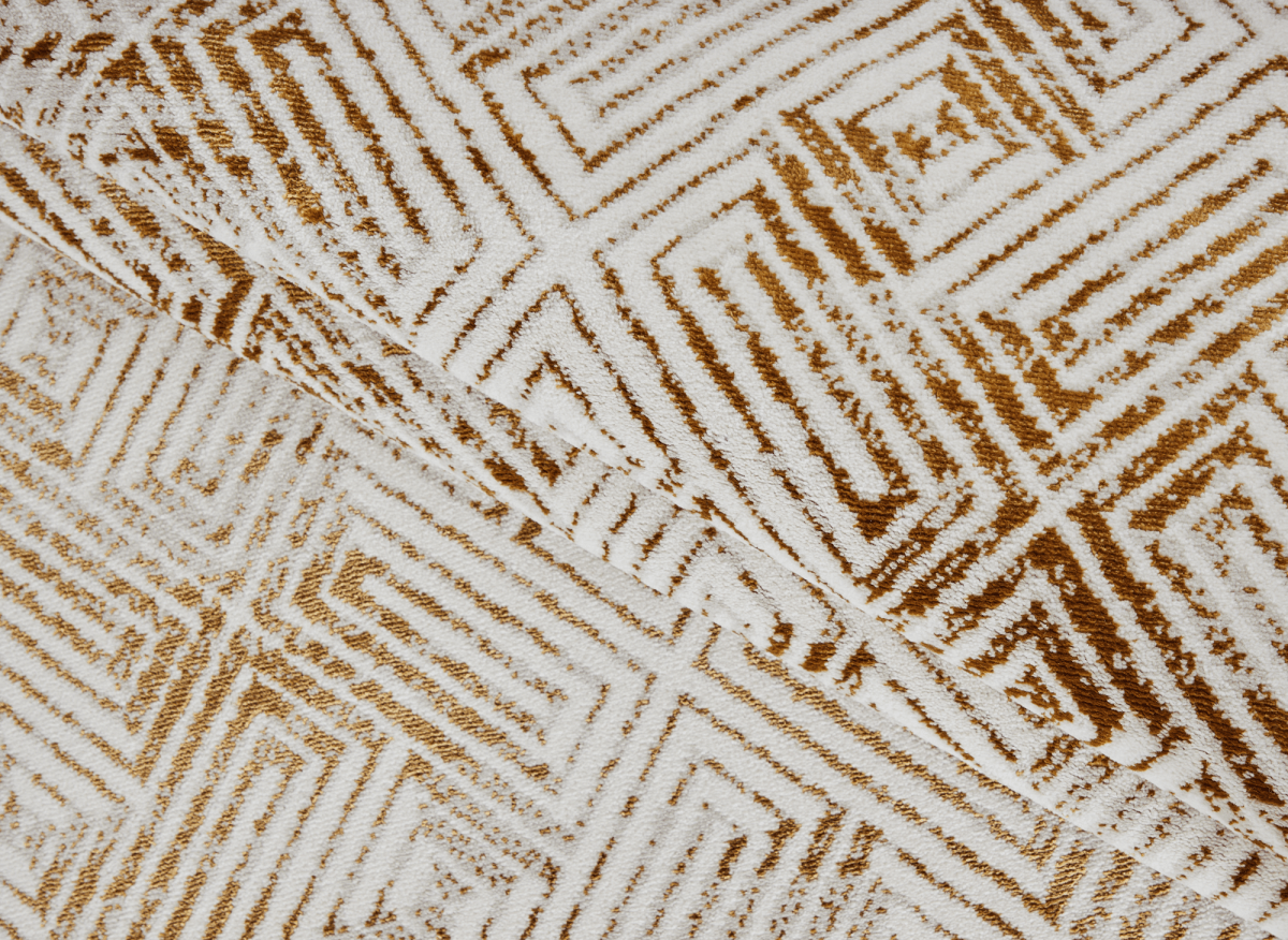 Tapis géométrique beige et marron 160 x 230 cm CARAMEL - DécoInParis