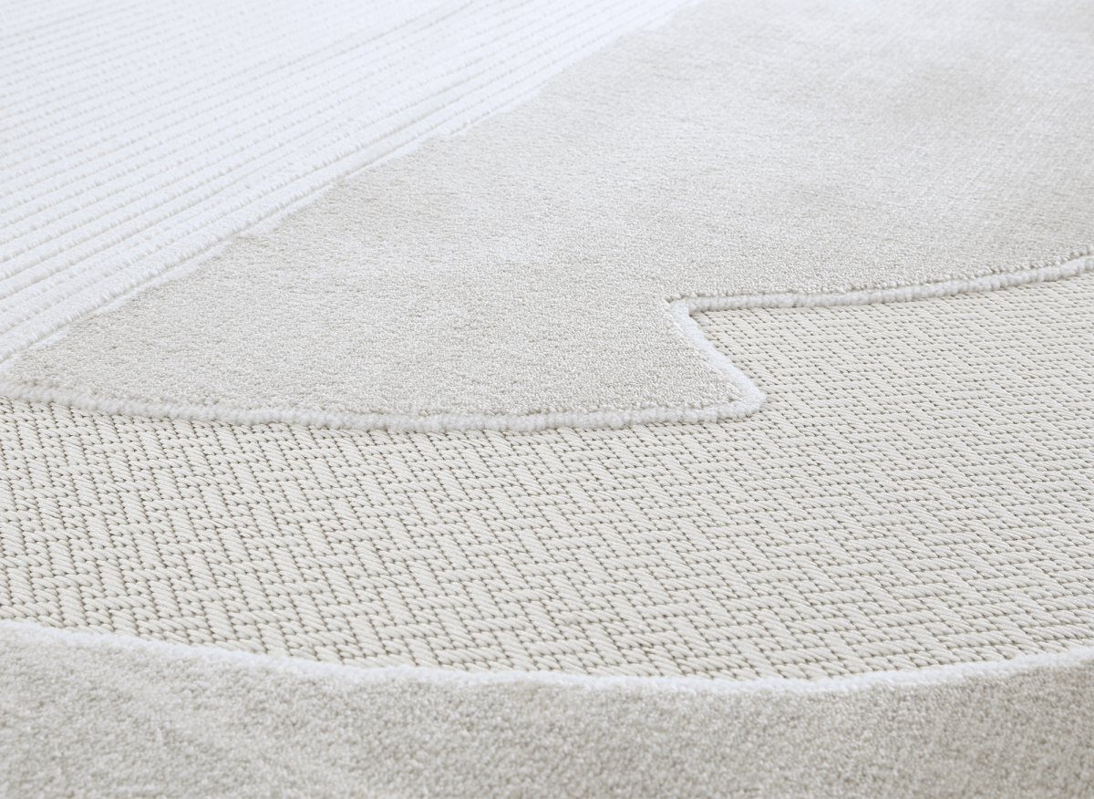 Tapis gris à motif circulaire 160 x 230 cm SYDNEY - DécoInParis