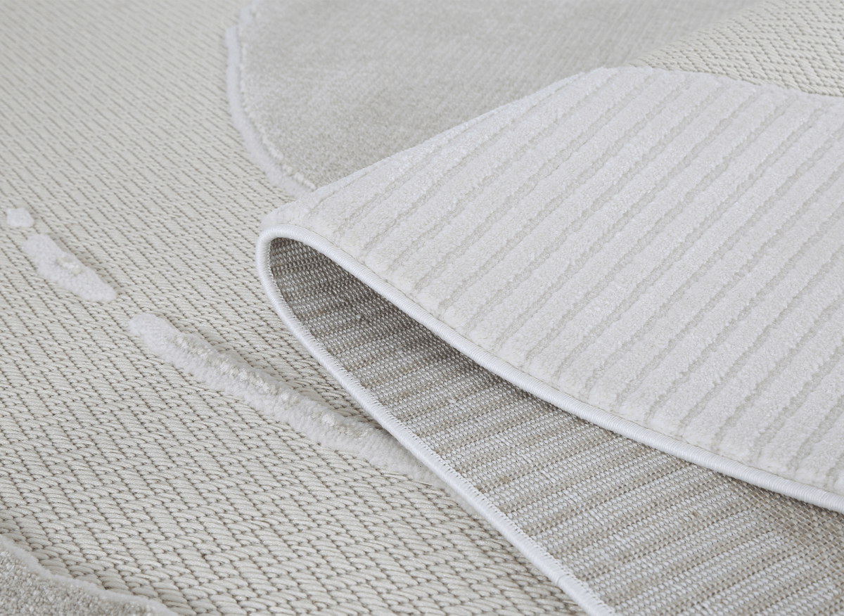 Tapis gris à motif circulaire 160 x 230 cm SYDNEY - DécoInParis