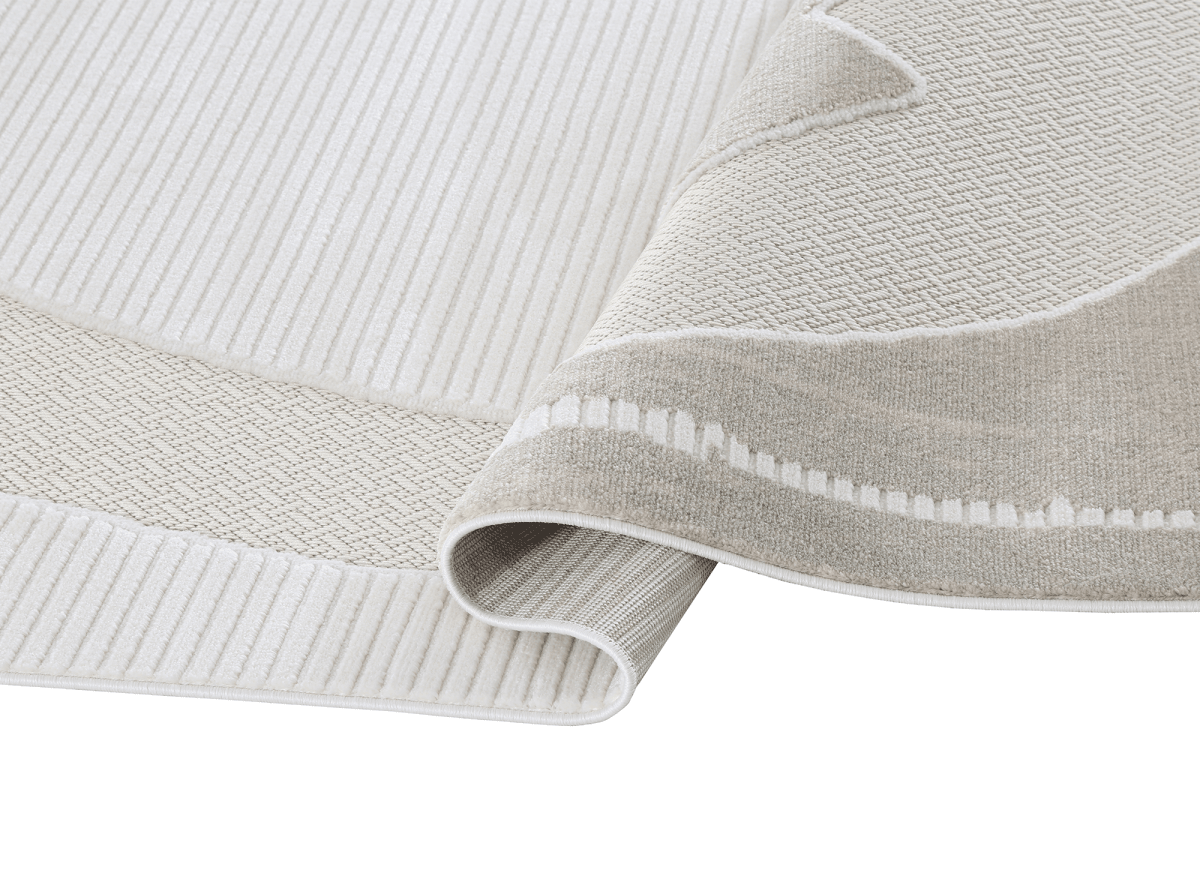 Tapis gris à motif circulaire 200 x 290 cm SYDNEY - DécoInParis