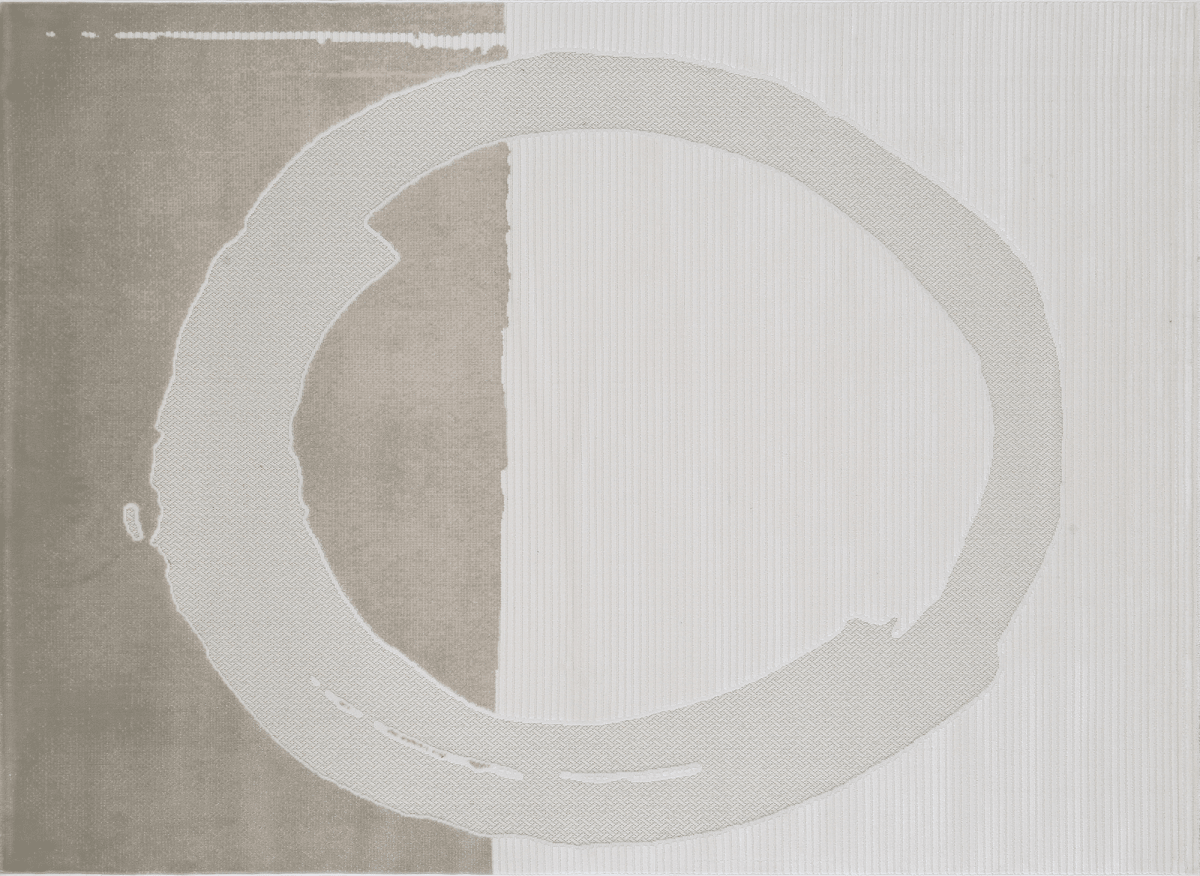 Tapis gris à motif circulaire 200 x 290 cm SYDNEY - DécoInParis