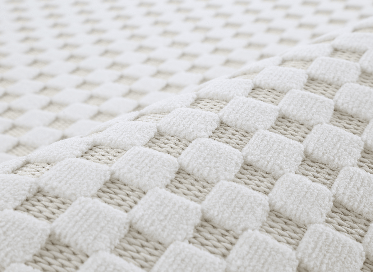 Tapis gris à motifs carreaux 200 x 290 cm MATILA - DécoInParis