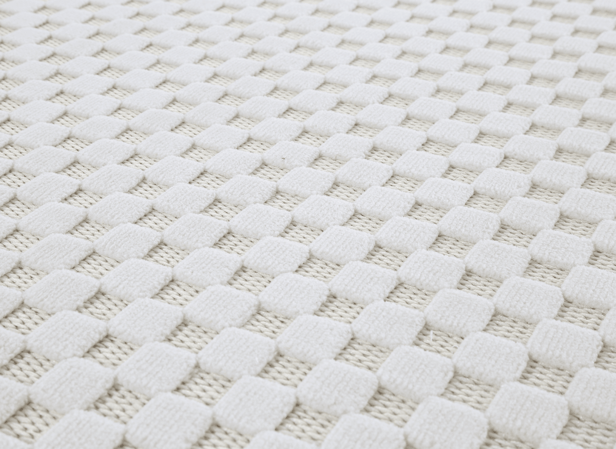 Tapis gris à motifs carreaux 200 x 290 cm MATILA - DécoInParis