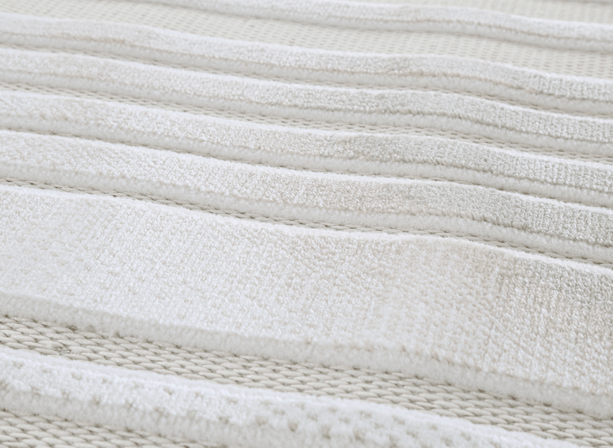 Tapis gris à motifs de lignes 200 x 290 cm PERTONA - DécoInParis