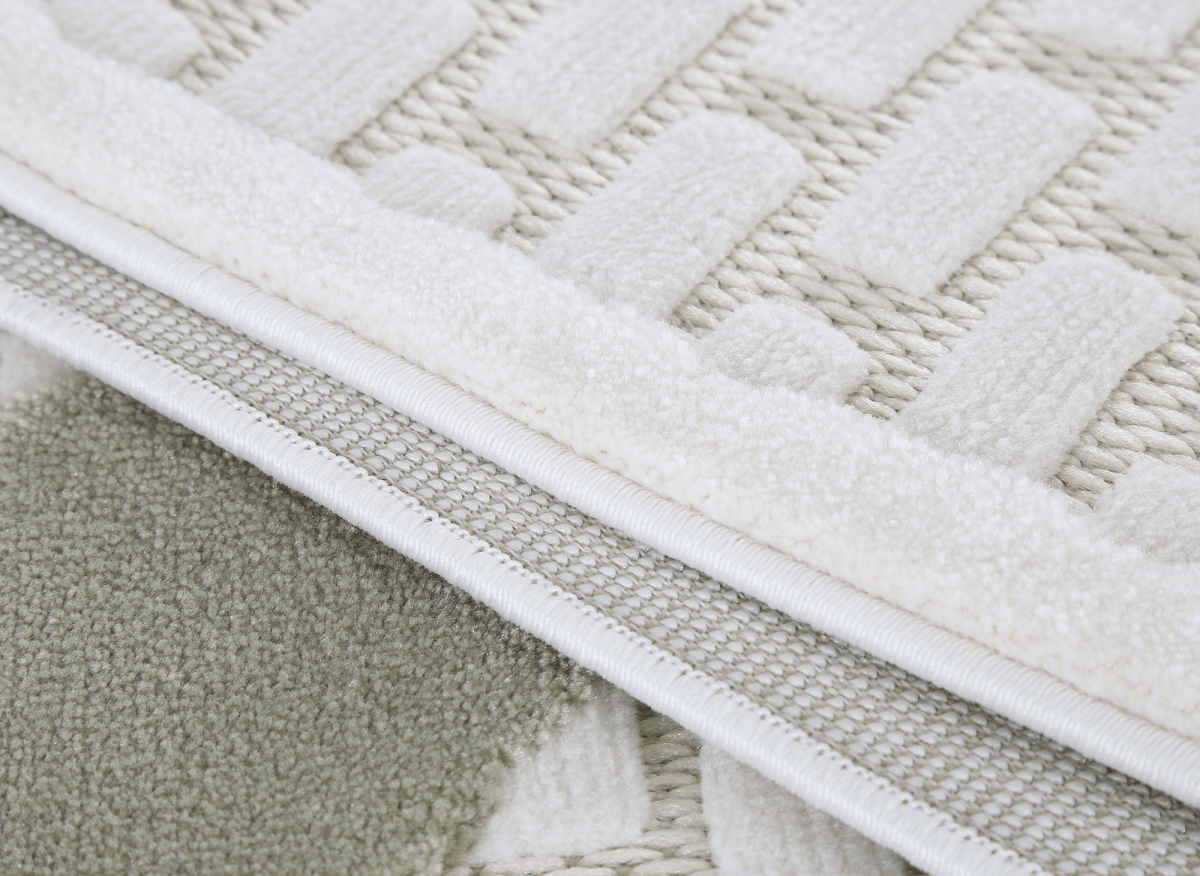 Tapis gris à motifs écailles 200 x 290 cm OLERA - DécoInParis