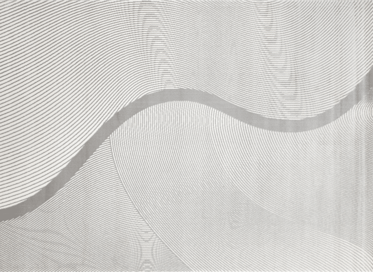 Tapis gris à motifs vague 200 x 290 cm KANSAS - DécoInParis