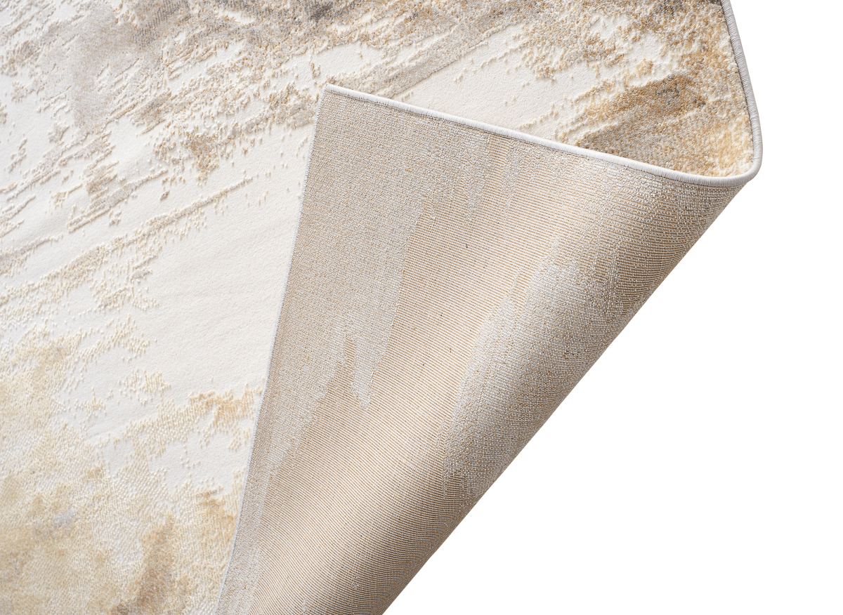 Tapis gris et beige à motifs 200 x 290 cm PISE - DécoInParis