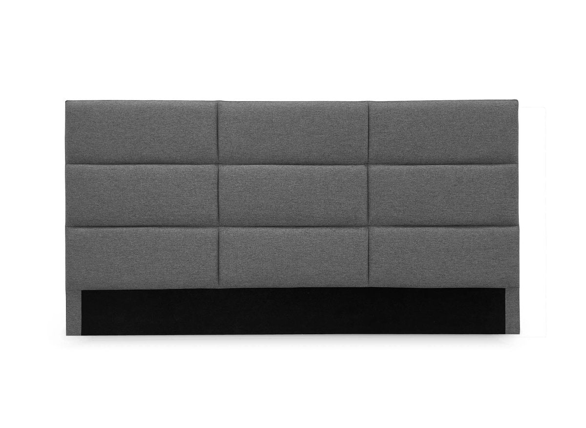 Tête de lit design en tissu gris 160 cm MATTY - DécoInParis