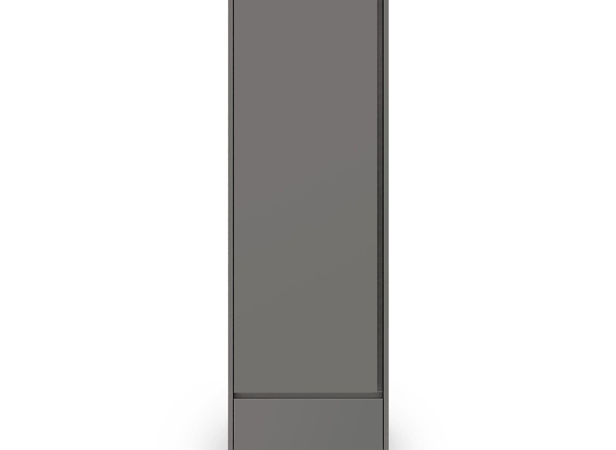 Armoire Penderie 1 Porte 1 Tiroir Gris Darina Decoinparis