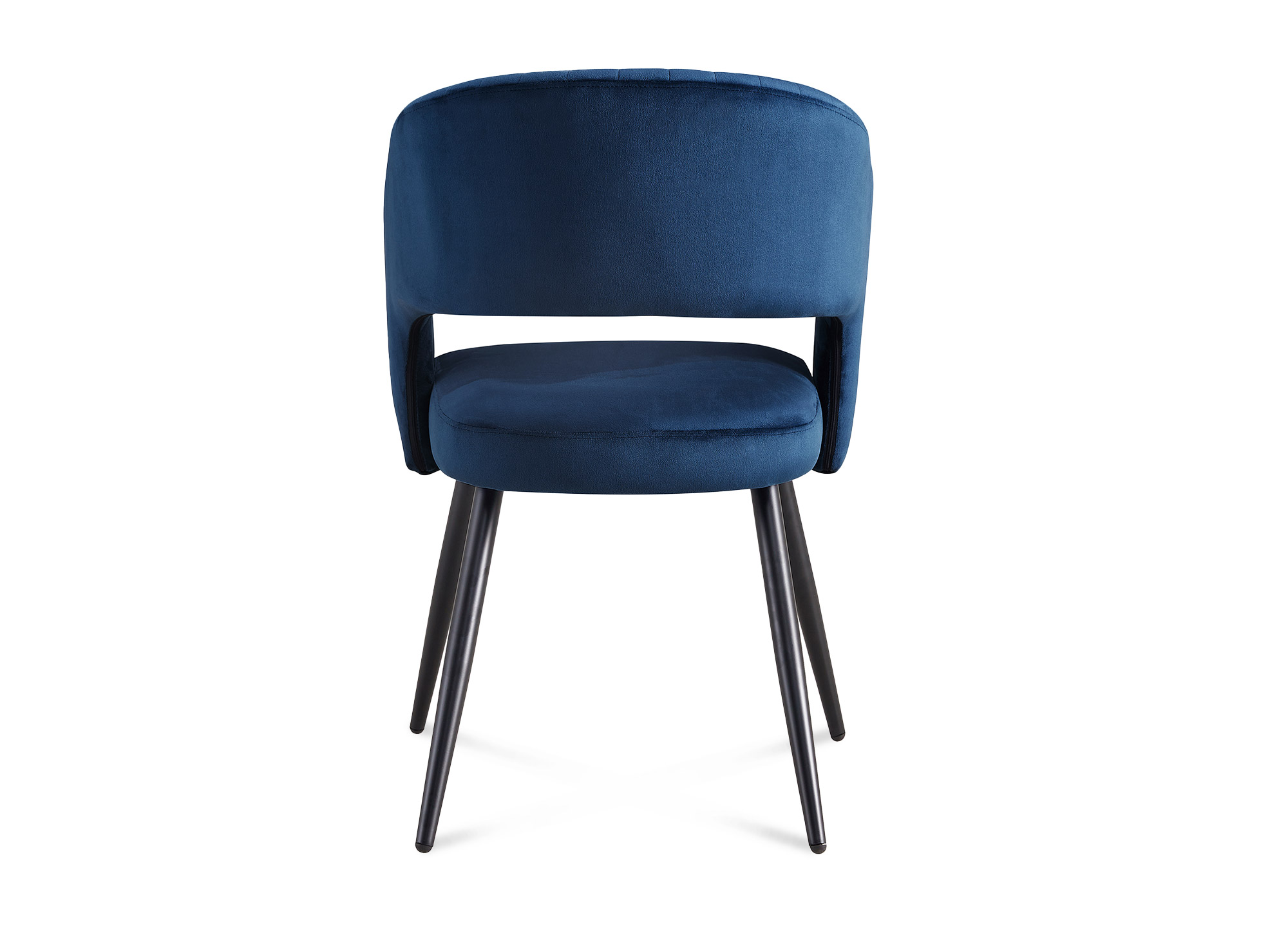 Lot de 2 chaises design en velours bleu GLORIA