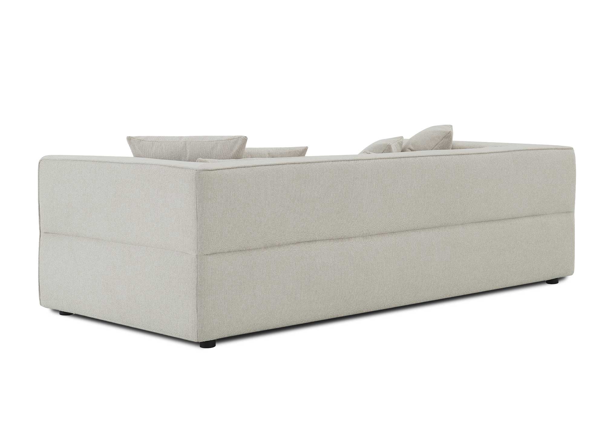 Canapé 3 places en tissu beige EVELYNE