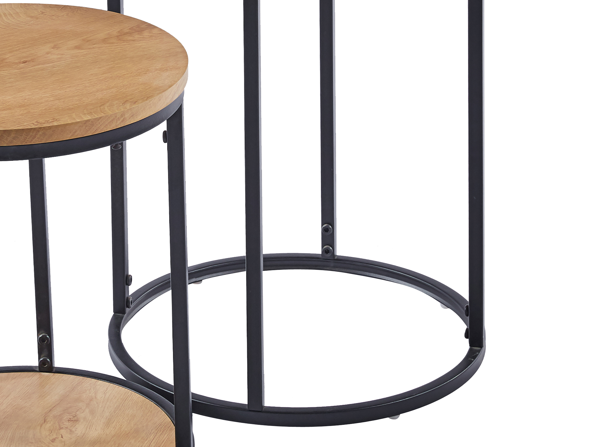 Lot de 2 tables basses rondes design INDRA