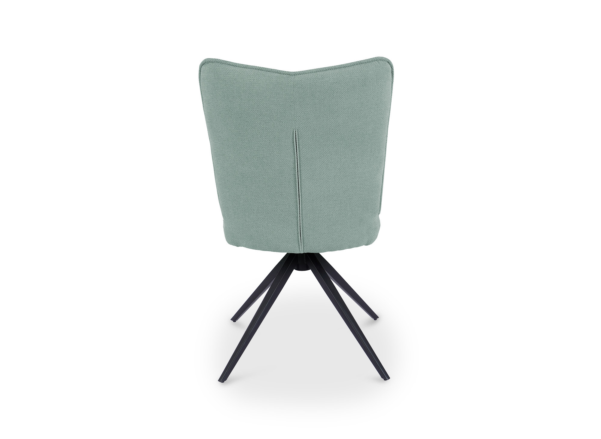 Lot de 2 chaises pivotantes en tissu vert  d'eau FELICIE