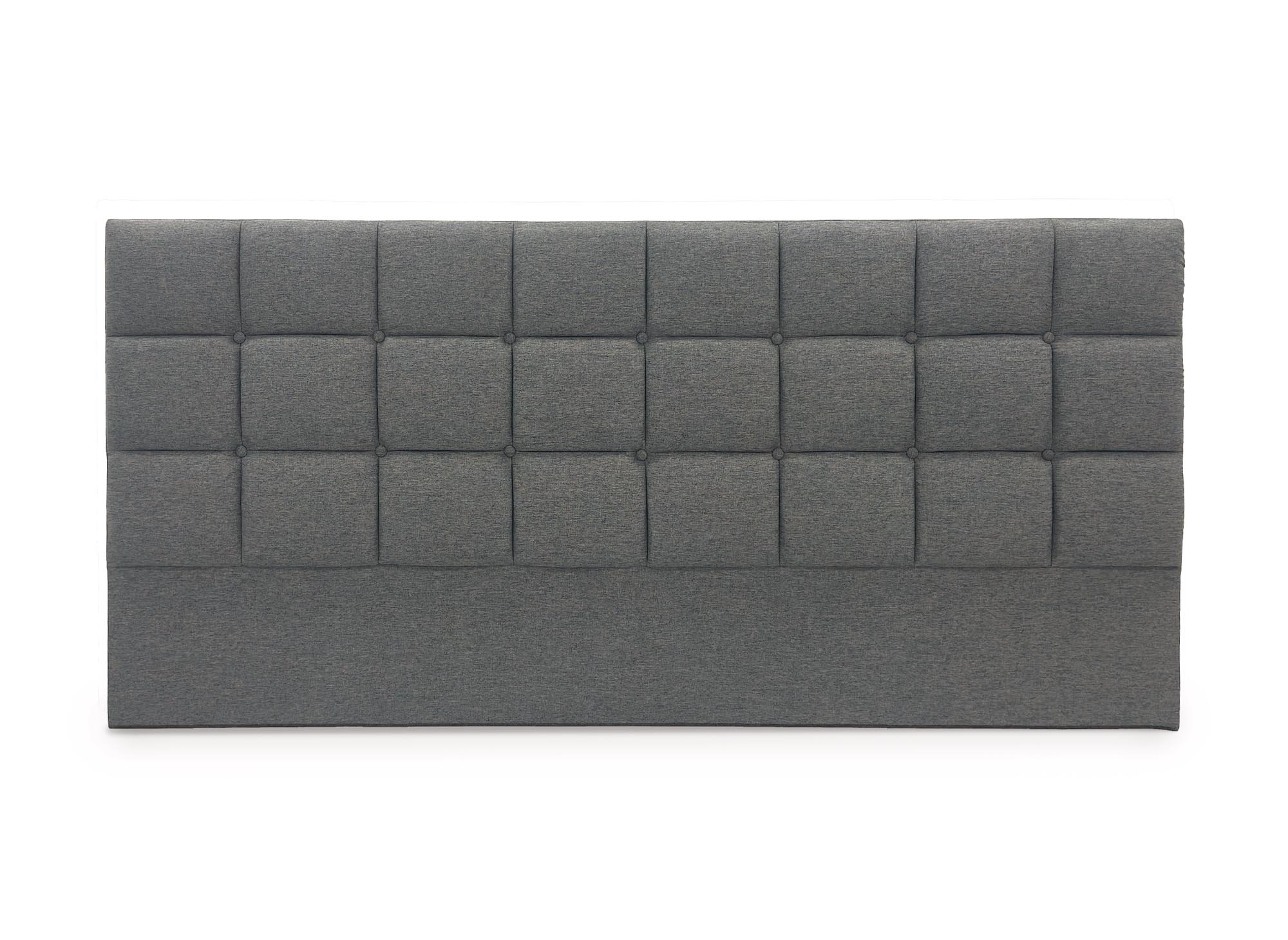 Tête de lit en tissu gris design 180 cm ALVERA