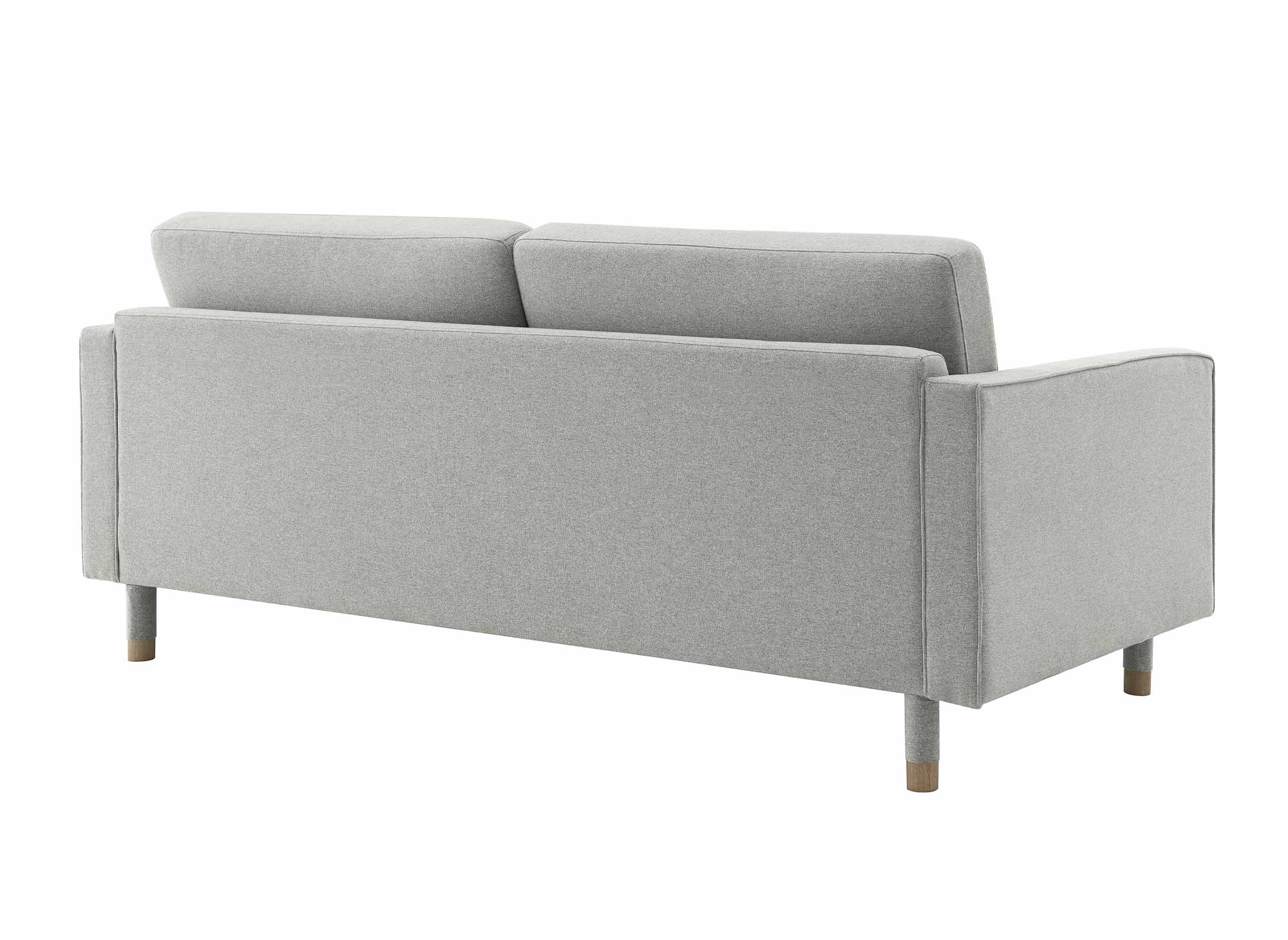 Canapé 3 places scandinave en tissu gris SALAMBO