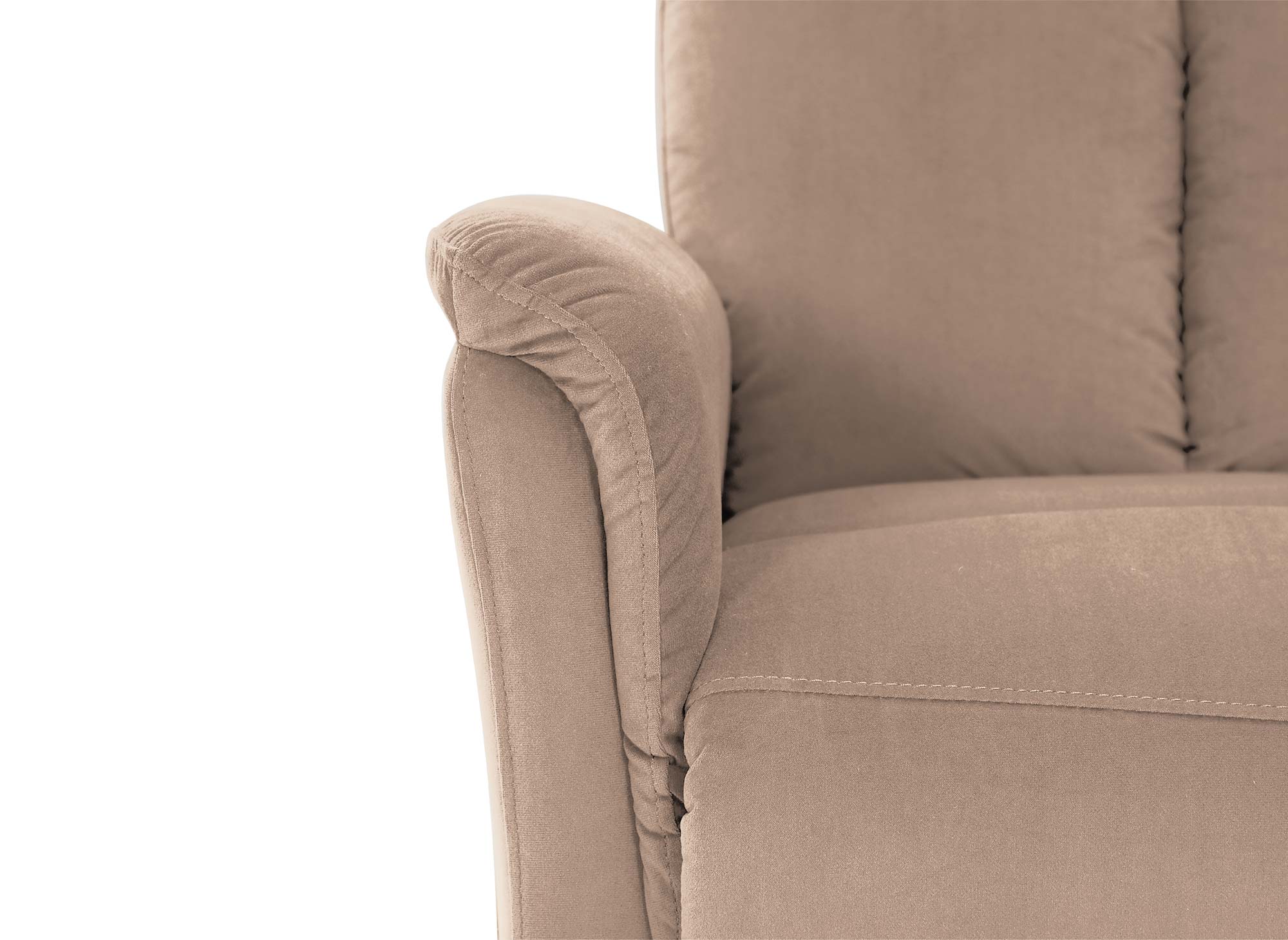 Fauteuil relax électrique et releveur en tissu beige JOHNNY