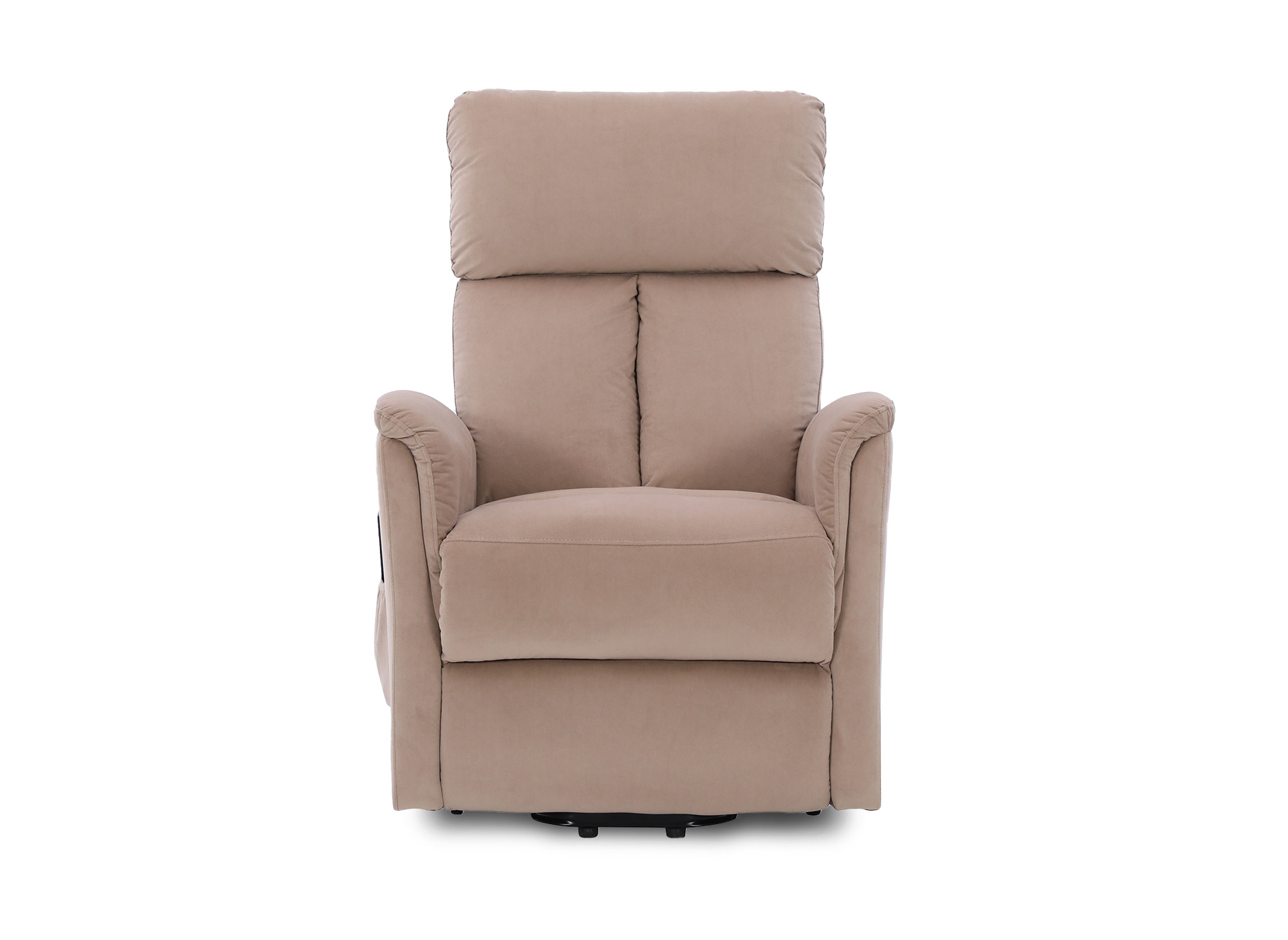 Fauteuil relax électrique et releveur en tissu beige JOHNNY