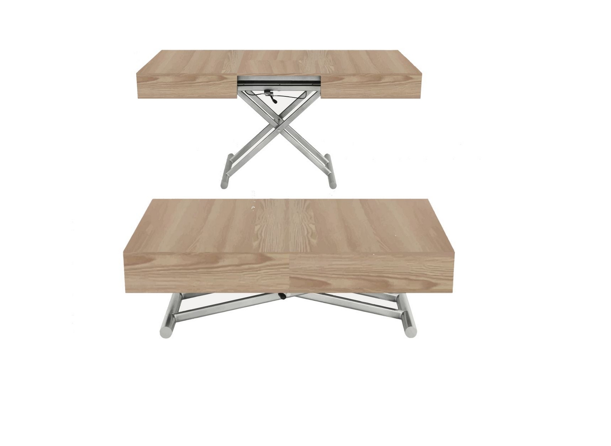 Table Basse Relevable Extensible En Bois SMART - DECOINPARIS