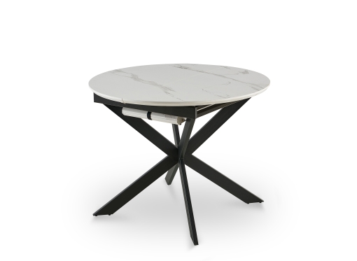 Table scandinave extensible blanche 8-10 personnes ASTRID - DIP